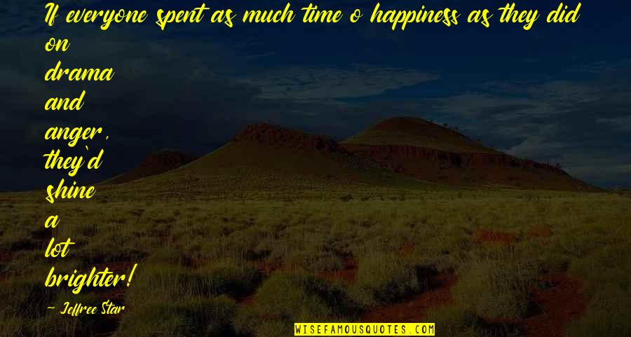 Dunsmore California Quotes By Jeffree Star: If everyone spent as much time o happiness