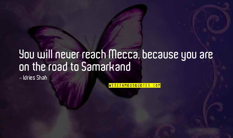 Duprey Steamer Quotes By Idries Shah: You will never reach Mecca, because you are