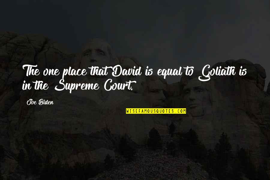 Duprez Family In Belgium Quotes By Joe Biden: The one place that David is equal to