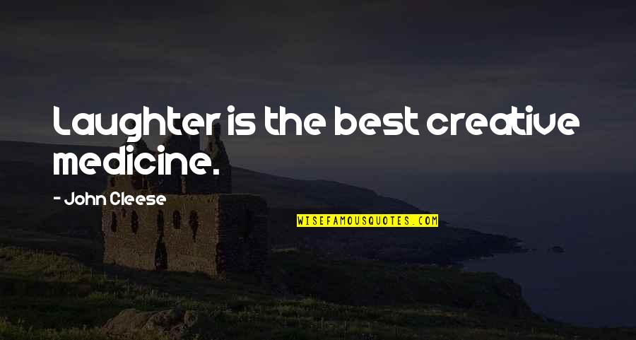 Durably Suppressed Quotes By John Cleese: Laughter is the best creative medicine. Durably Suppressed Quotes By John Cleese: Laughter is the best creative medicine.