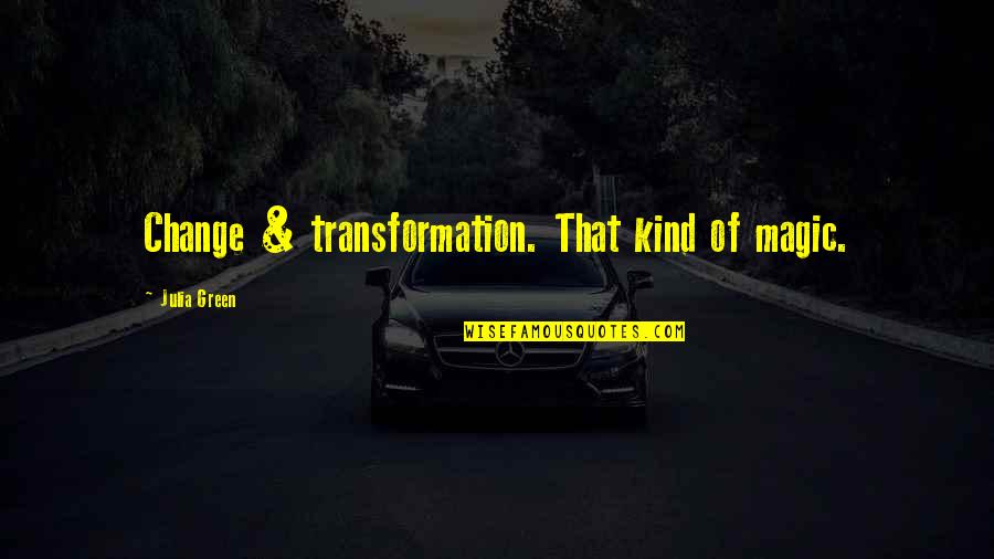 Durante Windows Quotes By Julia Green: Change & transformation. That kind of magic. Durante Windows Quotes By Julia Green: Change & transformation. That kind of magic.