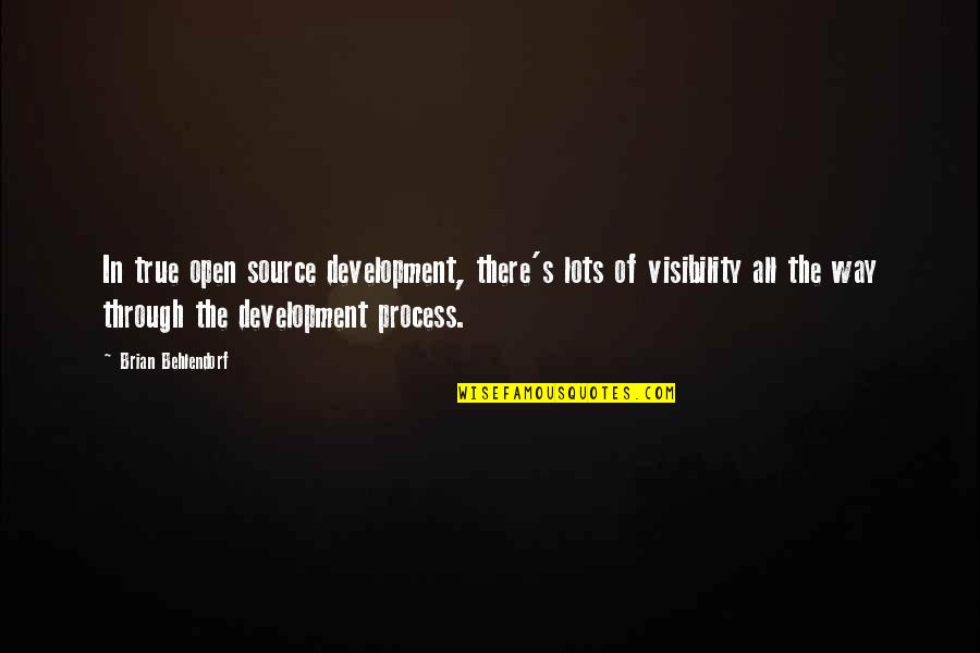Durata Stone Quotes By Brian Behlendorf: In true open source development, there's lots of Durata Stone Quotes By Brian Behlendorf: In true open source development, there's lots of