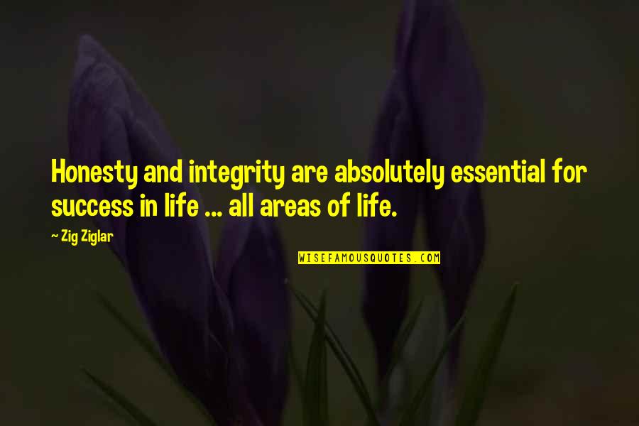 Durguns Quotes By Zig Ziglar: Honesty and integrity are absolutely essential for success Durguns Quotes By Zig Ziglar: Honesty and integrity are absolutely essential for success
