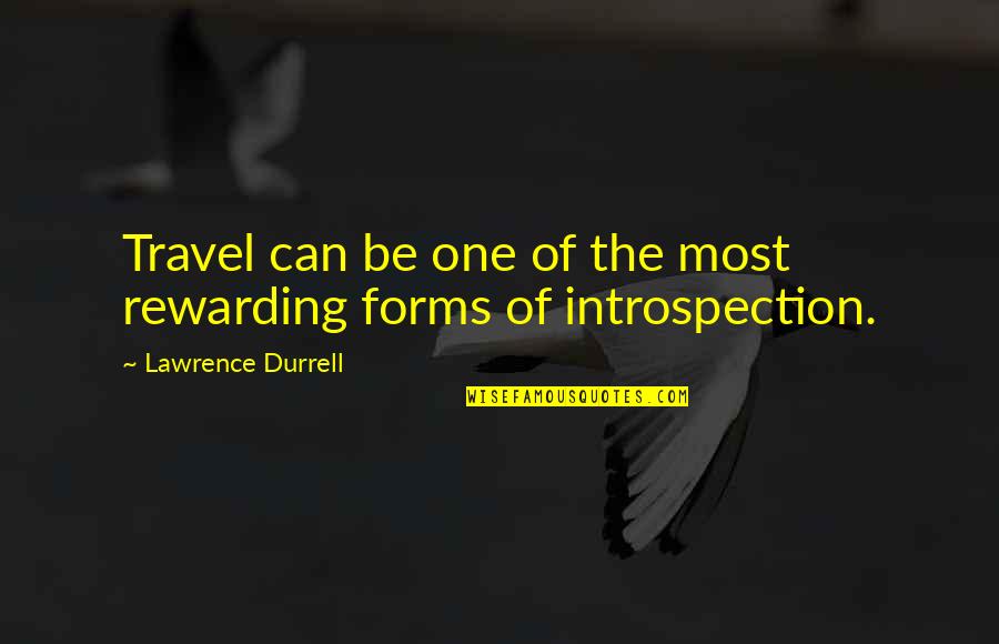 Durrell Quotes By Lawrence Durrell: Travel can be one of the most rewarding