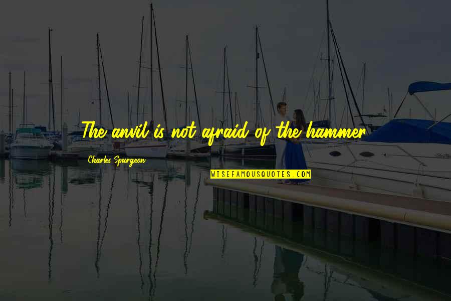 Durum Wheat Quotes By Charles Spurgeon: The anvil is not afraid of the hammer. Durum Wheat Quotes By Charles Spurgeon: The anvil is not afraid of the hammer.