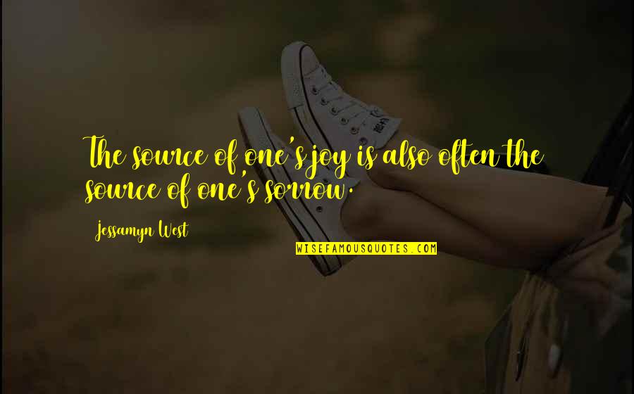 Duseks Board Quotes By Jessamyn West: The source of one's joy is also often