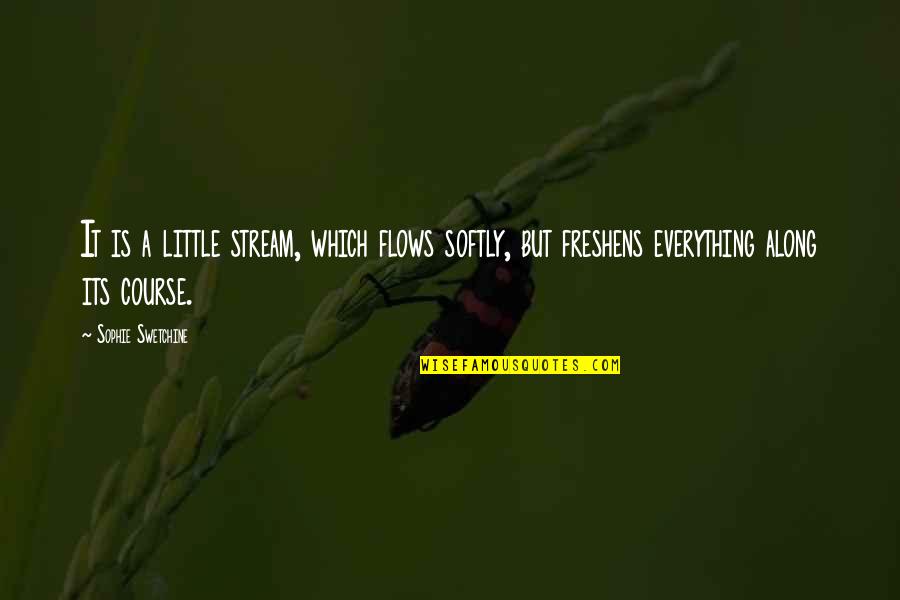 Dusita Oudh Quotes By Sophie Swetchine: It is a little stream, which flows softly,