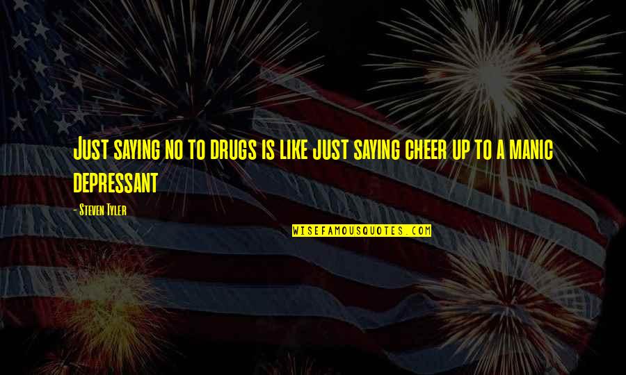 Dustier Quotes By Steven Tyler: Just saying no to drugs is like just