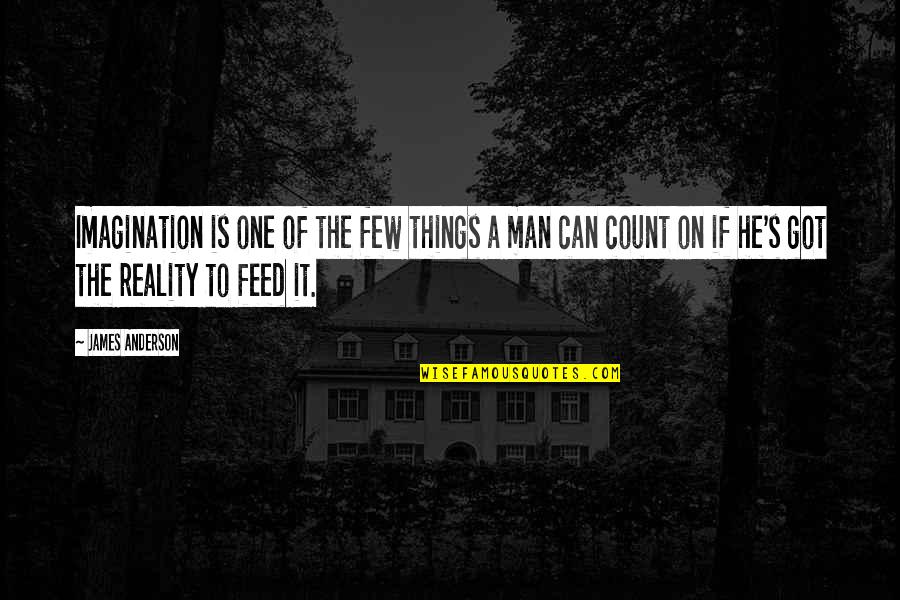 Duteous Quotes By James Anderson: Imagination is one of the few things a