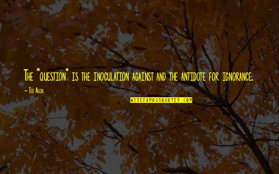 Duvanel Mortgage Quotes By Ted Agon: The "question" is the inoculation against and the