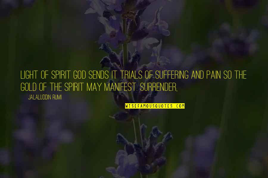 Dvoretsky's Quotes By Jalaluddin Rumi: light of Spirit God sends it trials of