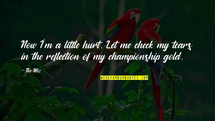 Dwarkadas J Quotes By The Miz: Now I'm a little hurt. Let me check