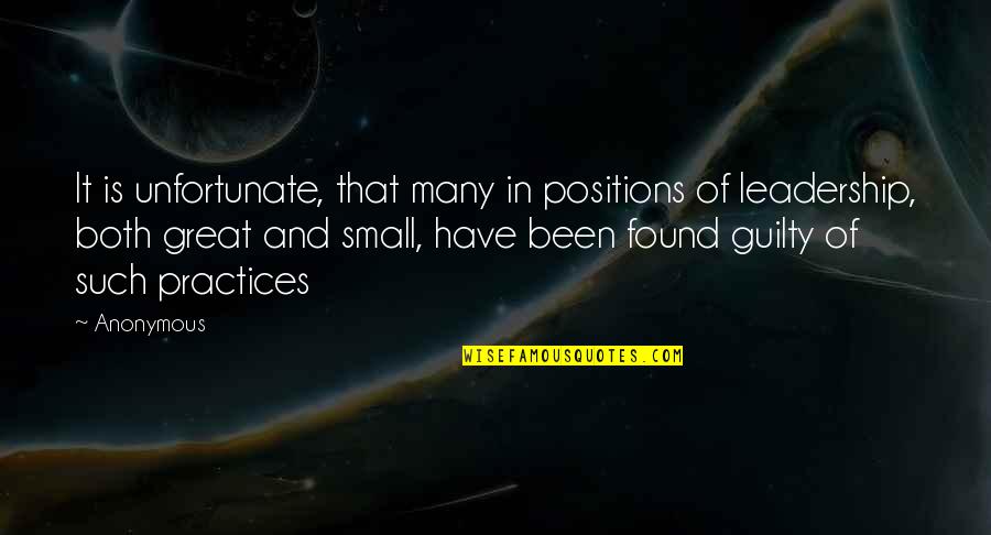 Dwelling In Possibility Quotes By Anonymous: It is unfortunate, that many in positions of