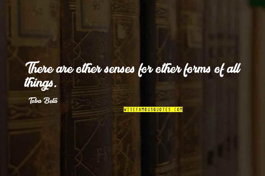 Dwilene Quotes By Toba Beta: There are other senses for other forms of