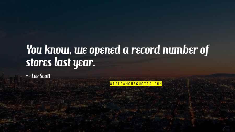 Dxcm Stock Price Quotes By Lee Scott: You know, we opened a record number of