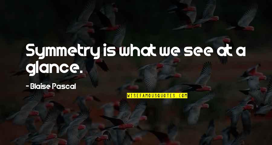 Dying Allbirds Quotes By Blaise Pascal: Symmetry is what we see at a glance. Dying Allbirds Quotes By Blaise Pascal: Symmetry is what we see at a glance.