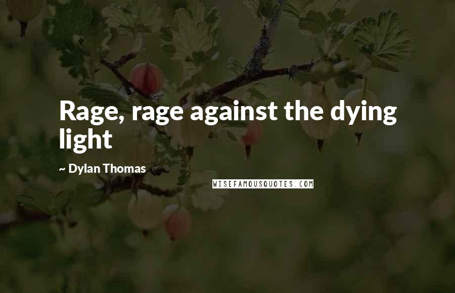 Dylan Thomas quotes: Rage, rage against the dying light