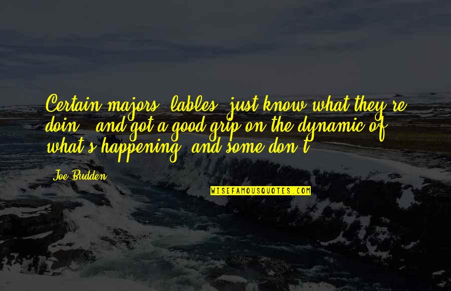Dynamic Quotes By Joe Budden: Certain majors [lables] just know what they're doin',