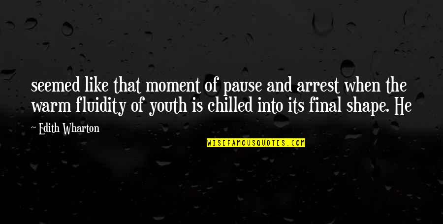 Dyrdek Net Quotes By Edith Wharton: seemed like that moment of pause and arrest