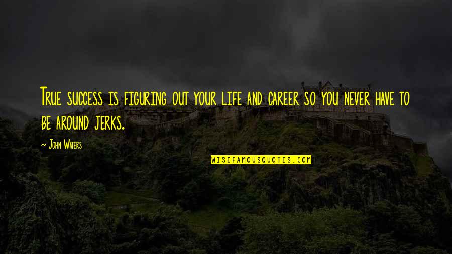 Dystans Zbrojen Quotes By John Waters: True success is figuring out your life and