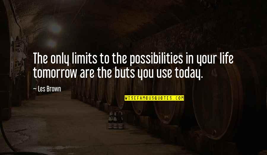 Dzipsi Cave Quotes By Les Brown: The only limits to the possibilities in your