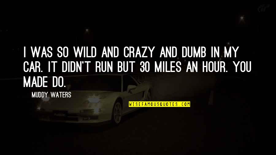 E32 Quotes By Muddy Waters: I was so wild and crazy and dumb