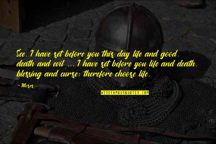 Each Day Is A Blessing Quotes By Moses: See, I have set before you this day