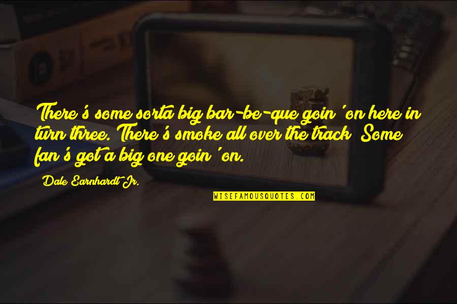 Earnhardt's Quotes By Dale Earnhardt Jr.: There's some sorta big bar-be-que goin' on here