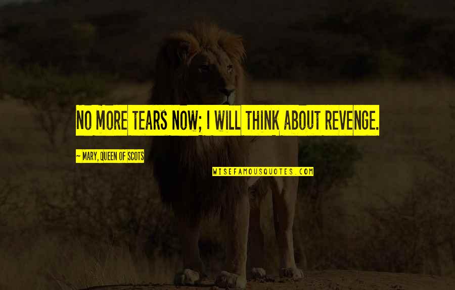Earning Things Quotes By Mary, Queen Of Scots: No more tears now; I will think about