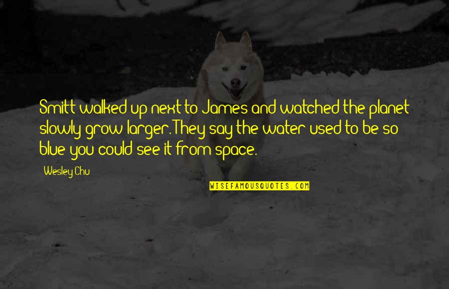 Earth And Space Quotes By Wesley Chu: Smitt walked up next to James and watched