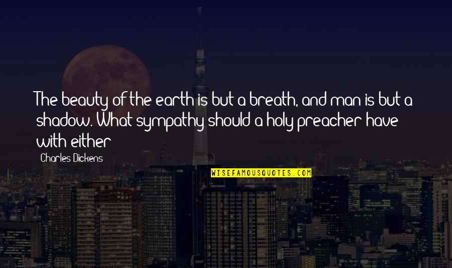 Earth Beauty Quotes By Charles Dickens: The beauty of the earth is but a