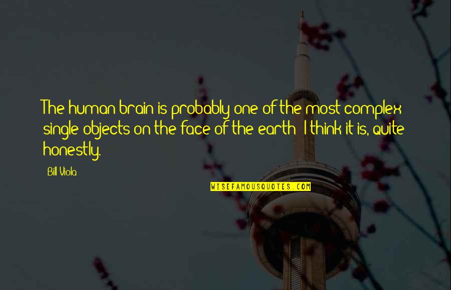 Earth One Quotes By Bill Viola: The human brain is probably one of the