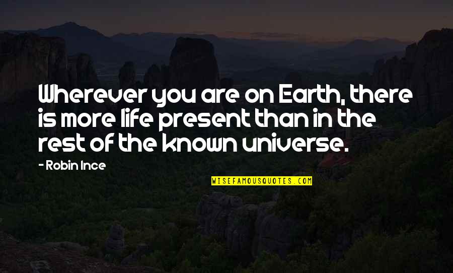 Earth Universe Quotes By Robin Ince: Wherever you are on Earth, there is more Earth Universe Quotes By Robin Ince: Wherever you are on Earth, there is more