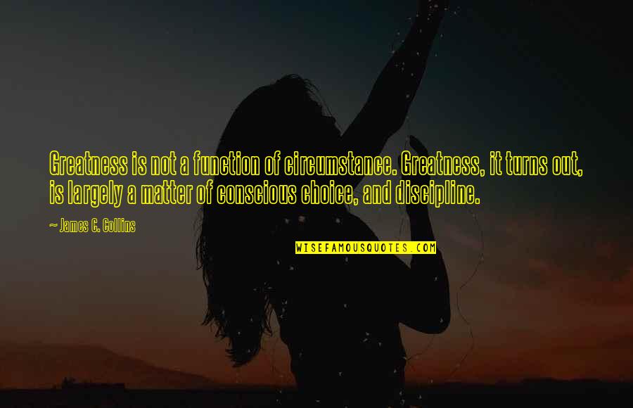 Easy To Replace Quotes By James C. Collins: Greatness is not a function of circumstance. Greatness, Easy To Replace Quotes By James C. Collins: Greatness is not a function of circumstance. Greatness,