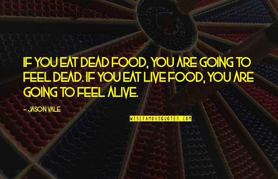 Eat To Live Quotes By Jason Vale: If you eat dead food, you are going