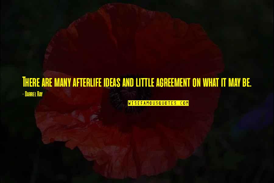 Eavesreading Quotes By Darrel Ray: There are many afterlife ideas and little agreement