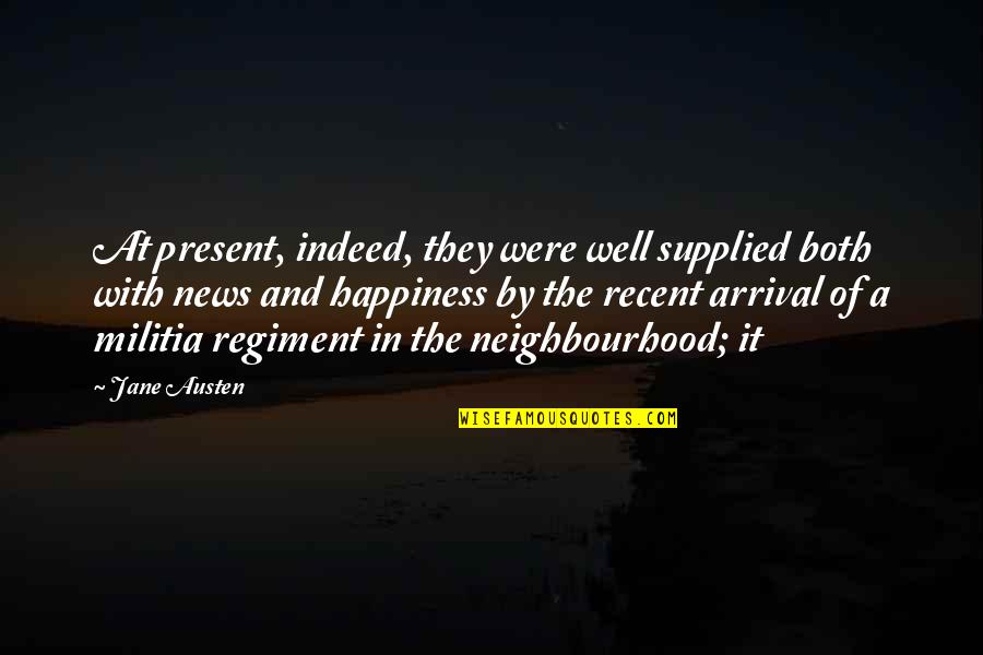 Ebubedike Glory Quotes By Jane Austen: At present, indeed, they were well supplied both Ebubedike Glory Quotes By Jane Austen: At present, indeed, they were well supplied both