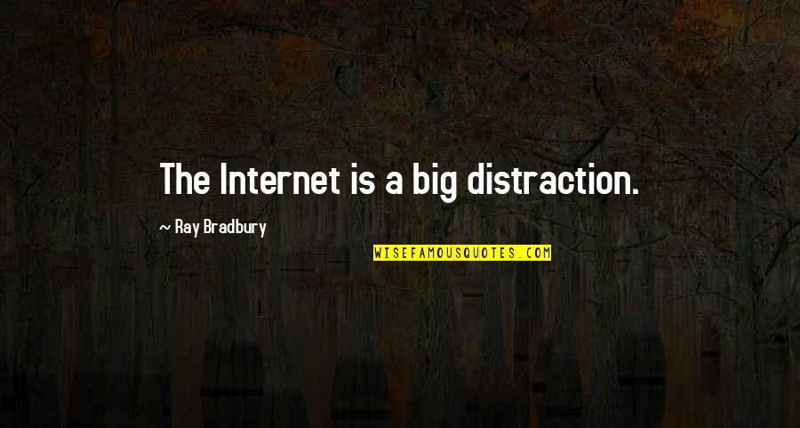 Ecclesiae Et Litteris Quotes By Ray Bradbury: The Internet is a big distraction.