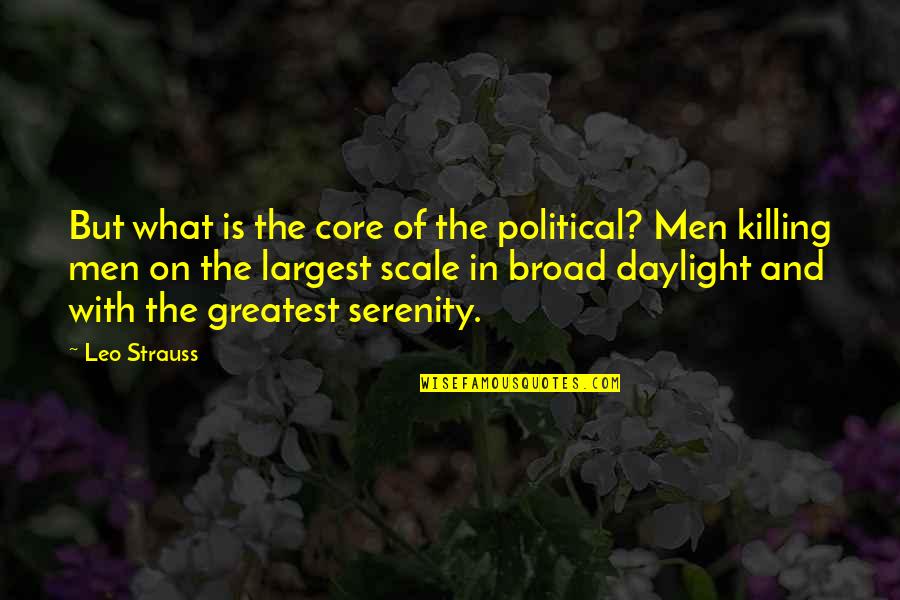 Eclesiastico 3 Quotes By Leo Strauss: But what is the core of the political?