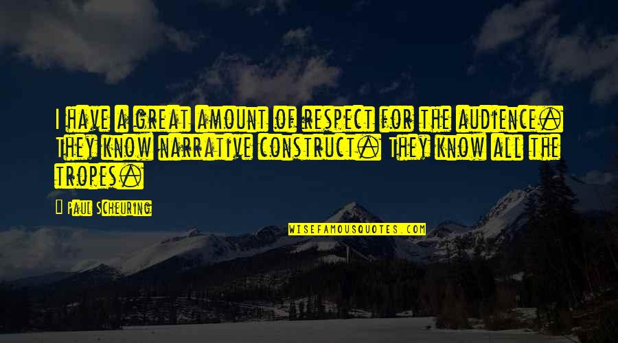 Economic Competition Quotes By Paul Scheuring: I have a great amount of respect for