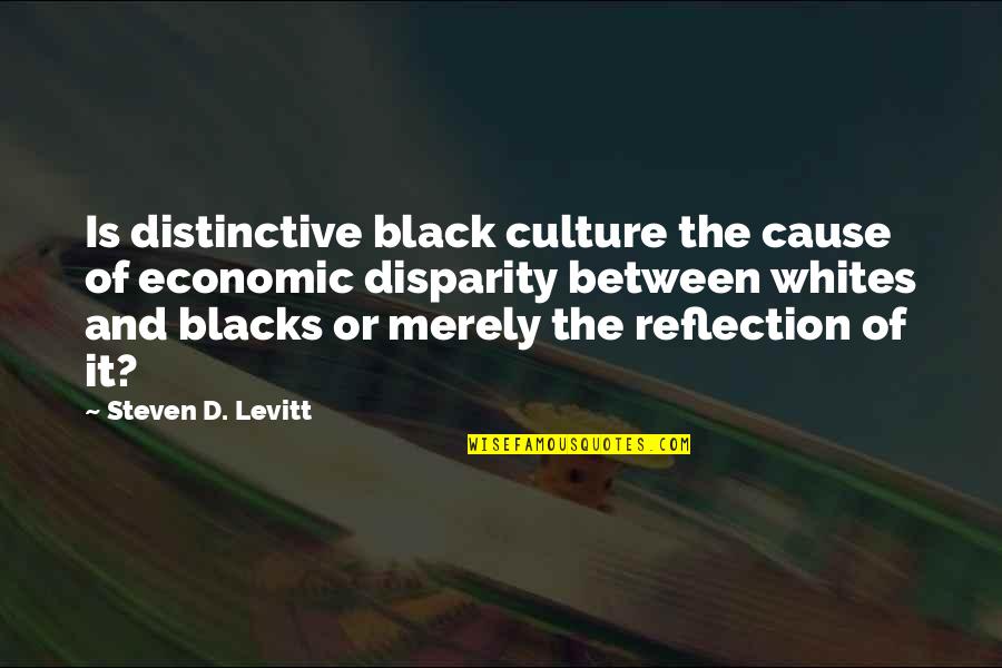 Economic Disparity Quotes By Steven D. Levitt: Is distinctive black culture the cause of economic