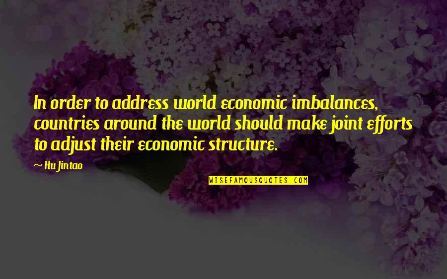 Economic Order Quotes By Hu Jintao: In order to address world economic imbalances, countries Economic Order Quotes By Hu Jintao: In order to address world economic imbalances, countries