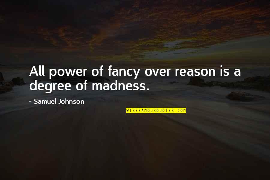 Economicamente En Quotes By Samuel Johnson: All power of fancy over reason is a Economicamente En Quotes By Samuel Johnson: All power of fancy over reason is a