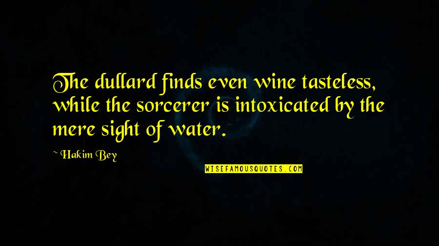 Economics And Politics Of Race Quotes By Hakim Bey: The dullard finds even wine tasteless, while the