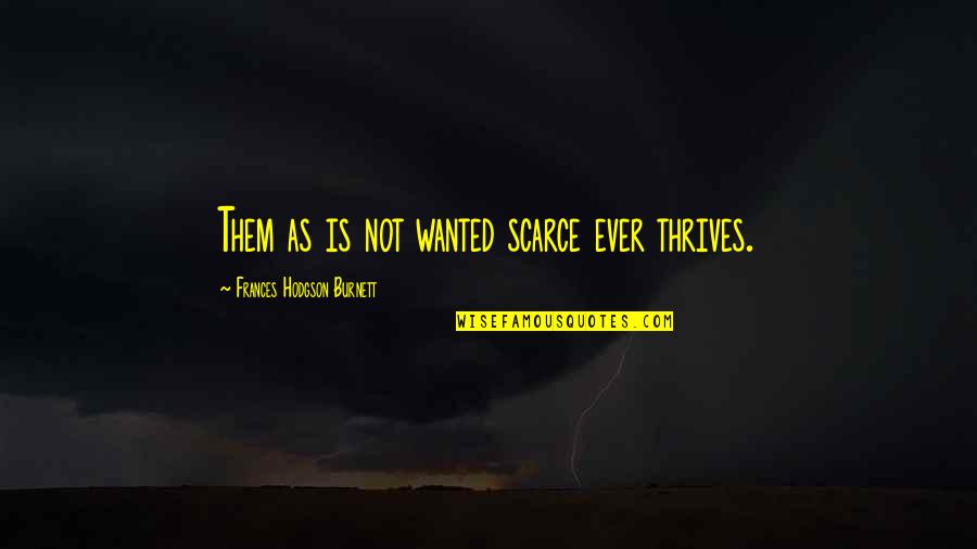 Economists Brainy Quotes By Frances Hodgson Burnett: Them as is not wanted scarce ever thrives. Economists Brainy Quotes By Frances Hodgson Burnett: Them as is not wanted scarce ever thrives.