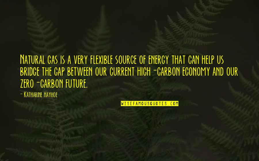 Economy Quotes By Katharine Hayhoe: Natural gas is a very flexible source of