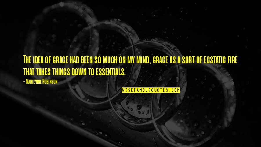 Ecstatic Quotes By Marilynne Robinson: The idea of grace had been so much Ecstatic Quotes By Marilynne Robinson: The idea of grace had been so much