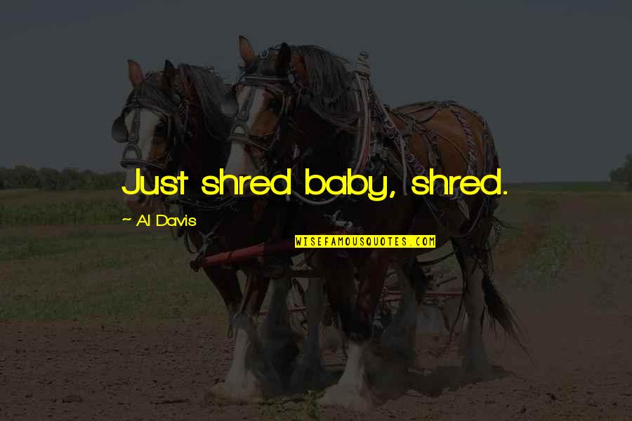 Edalnice Quotes By Al Davis: Just shred baby, shred.
