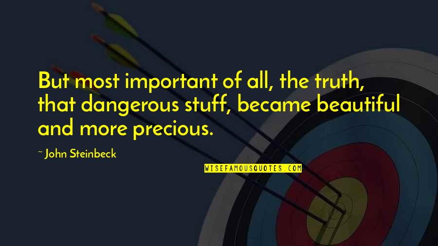 Eddie Murphy Quote Quotes By John Steinbeck: But most important of all, the truth, that Eddie Murphy Quote Quotes By John Steinbeck: But most important of all, the truth, that