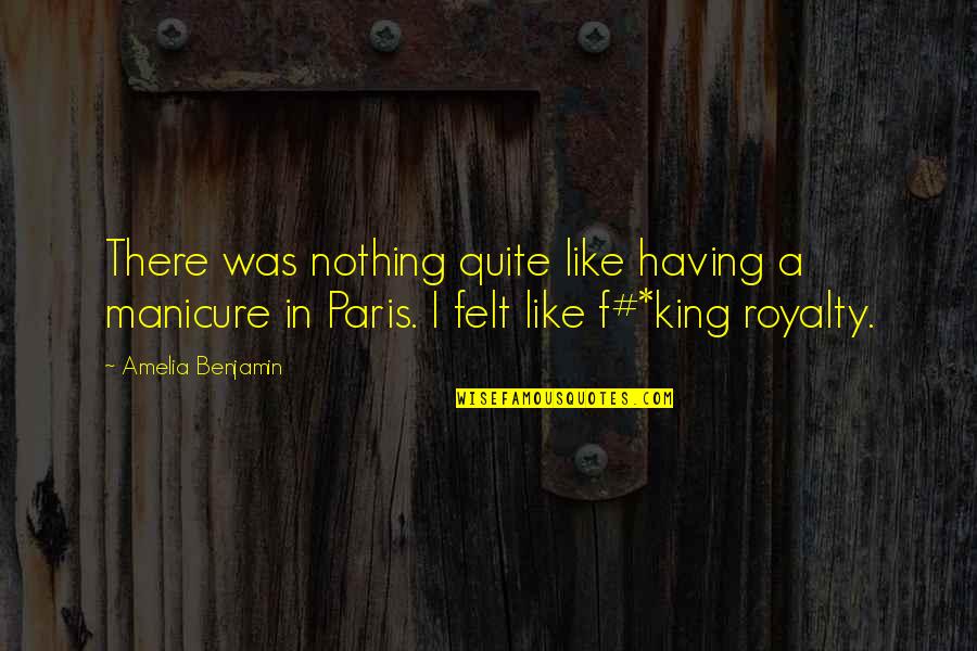 Edilyn Clah Quotes By Amelia Benjamin: There was nothing quite like having a manicure Edilyn Clah Quotes By Amelia Benjamin: There was nothing quite like having a manicure